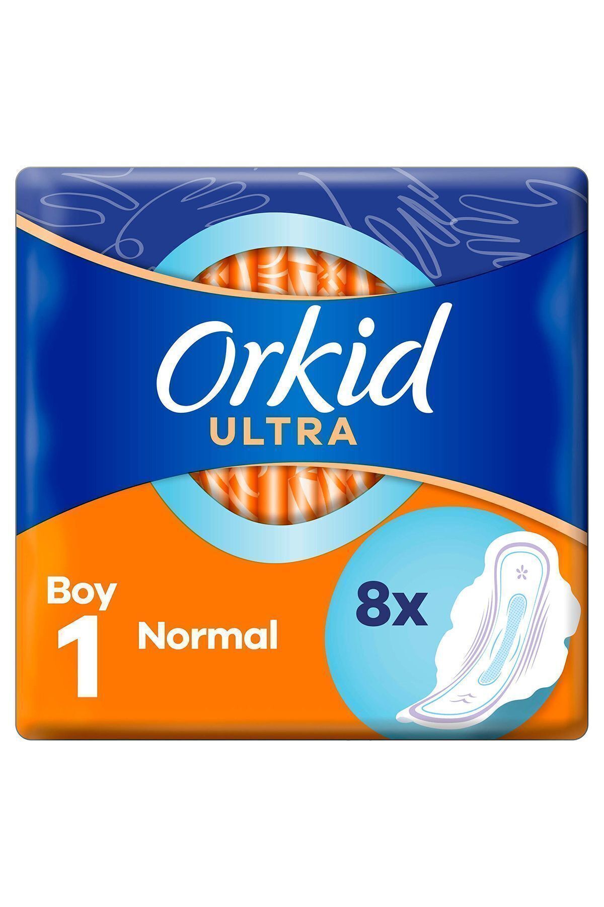 Orkid Ultra Extra Hijyenik Ped Normal Tekli Paket 8 Ped