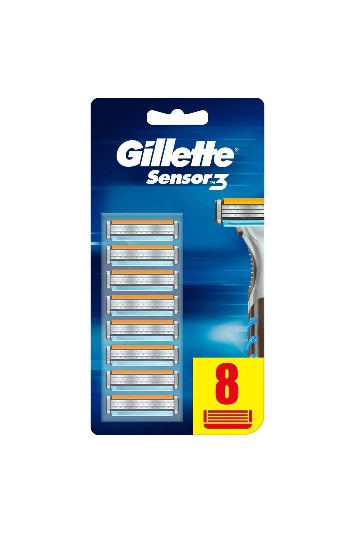 Gillette Sensor 3 Yedek Tıraş Bıçağı 8'li