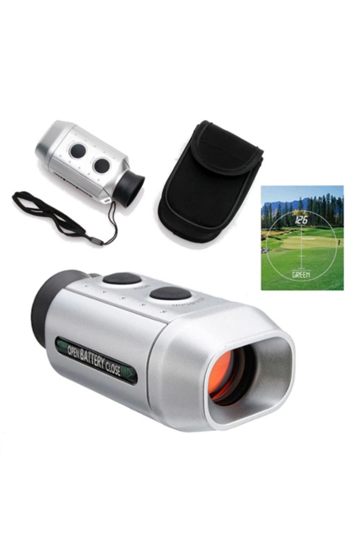 Epilons Dijital Mesafe Bulucu Dürbün 7x18- Golf Oynayanlar İçin Özel Telemetreli - Golfscope