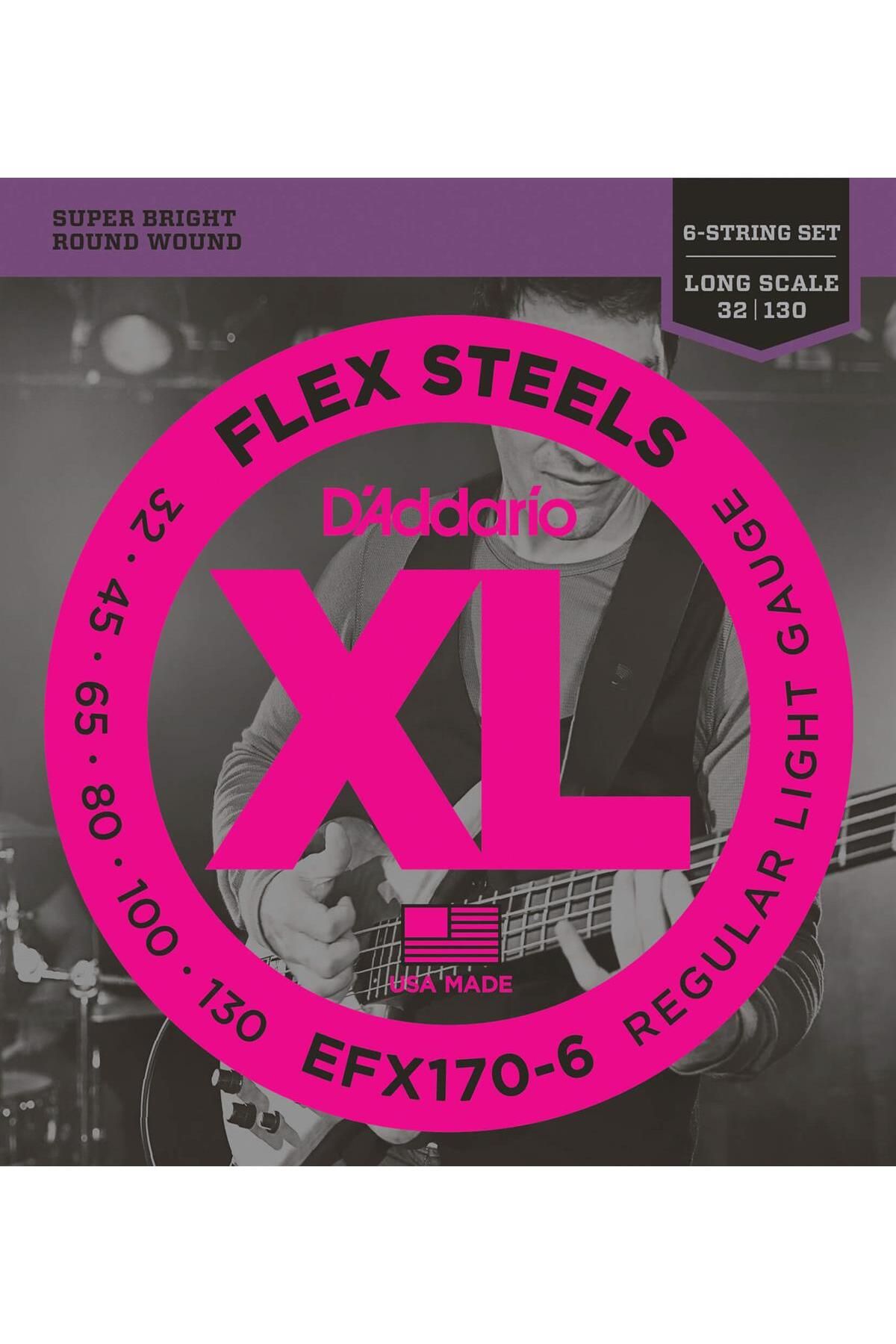 Daddario-Efx170-6 Bass Guitar String (32-130) 1