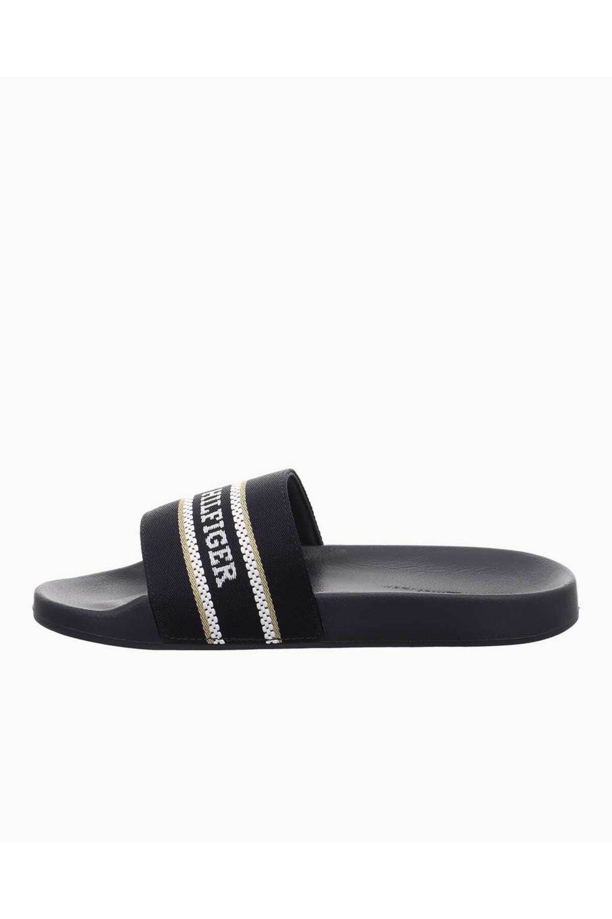 دمپایی آبی زنانه polslide hilfiger با وب اورجینال Tommy Hilfiger