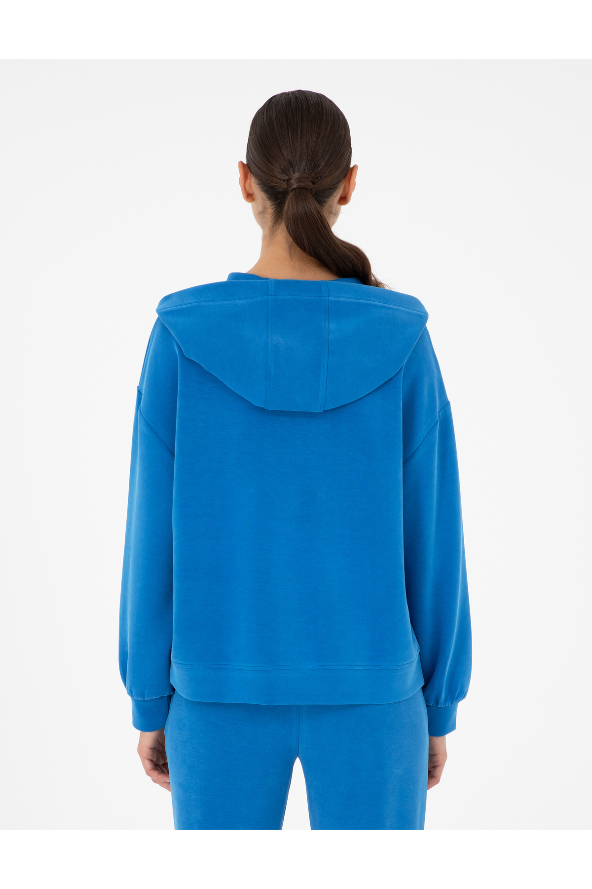 Pierre Cardin  Saks Oversize Modal Kumaş Sweatshirt 50290938-VR045 - Görsel 5