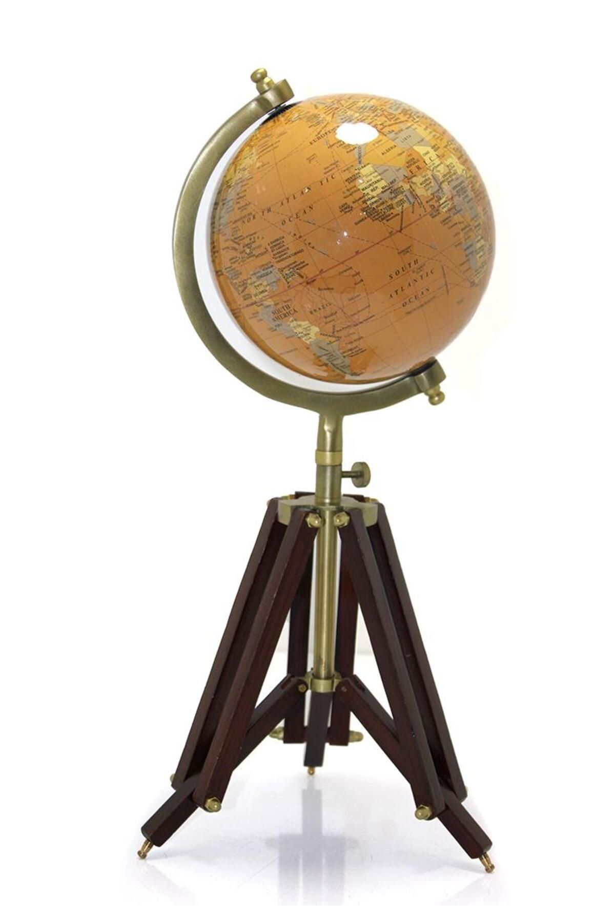 LiderGlobal Tripod Standlı Dönen Dekoratif Dünya YerKüre Harita Hediyelik
