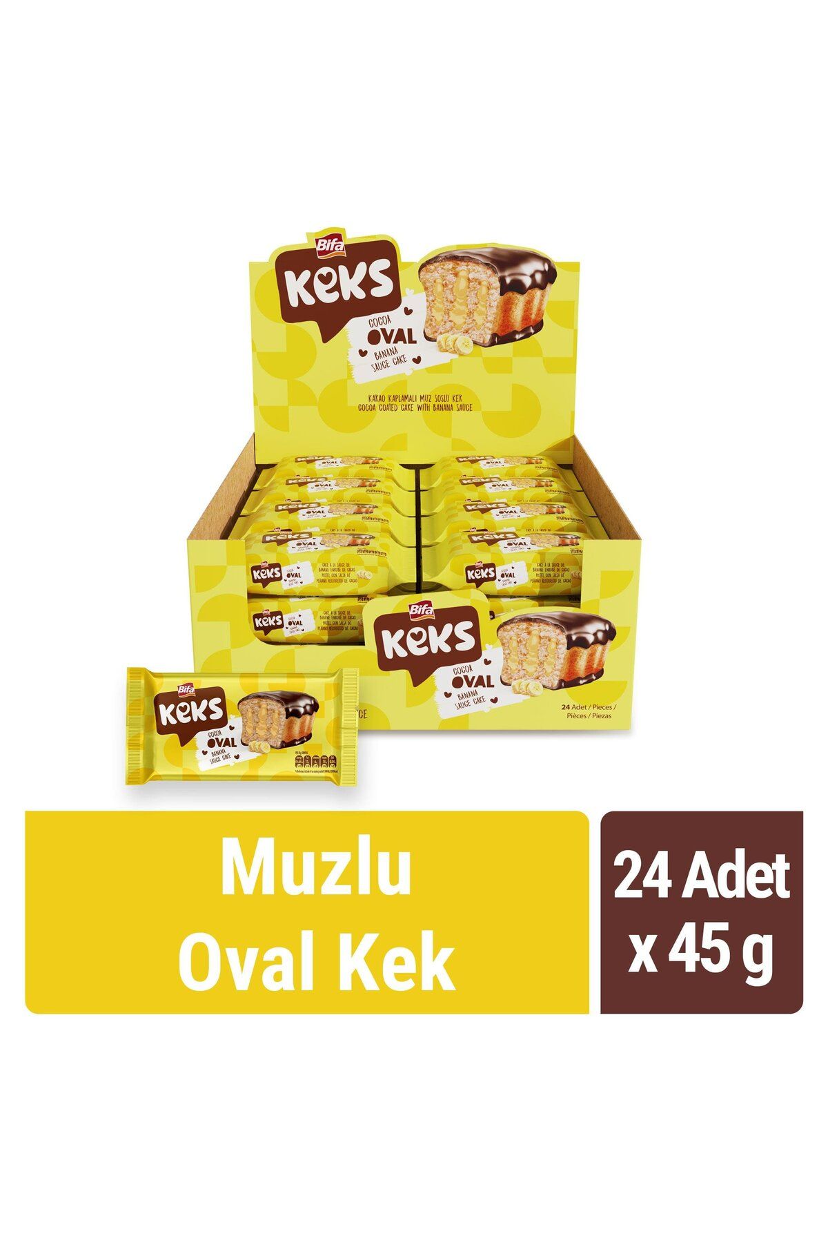 Bifa Keks Oval Kek Muzlu 45 gr X 24 Adet