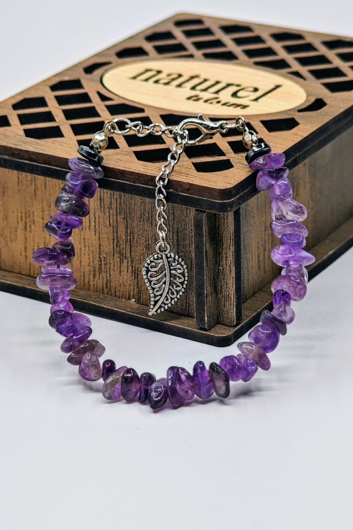 Naturel Tılsım-Amethyst Natural Stone Women's Bracelet - Cherry Natural Stone Gift Bracelet 5