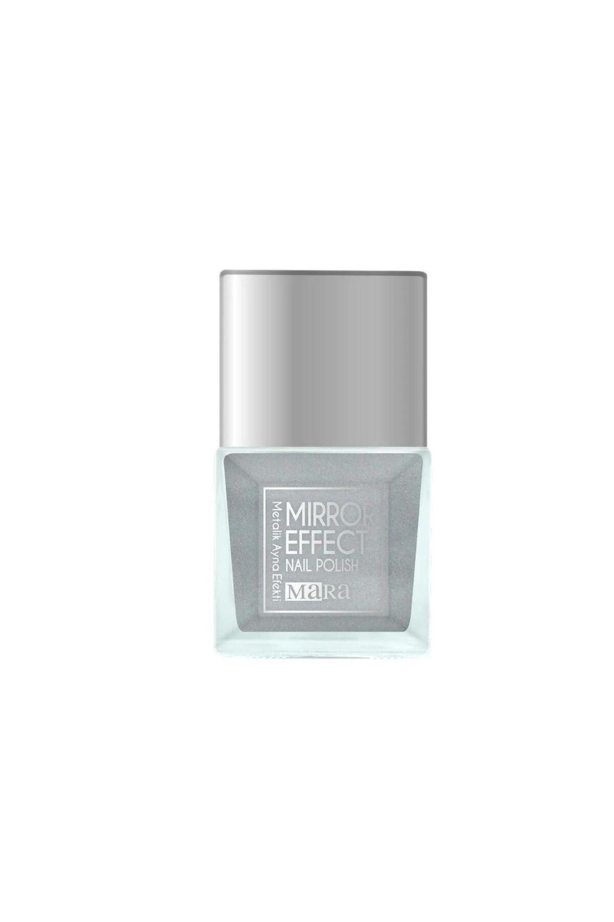 Mara Mirror Effect Metalik Ayna Efektli Oje Gümüş 15 ml