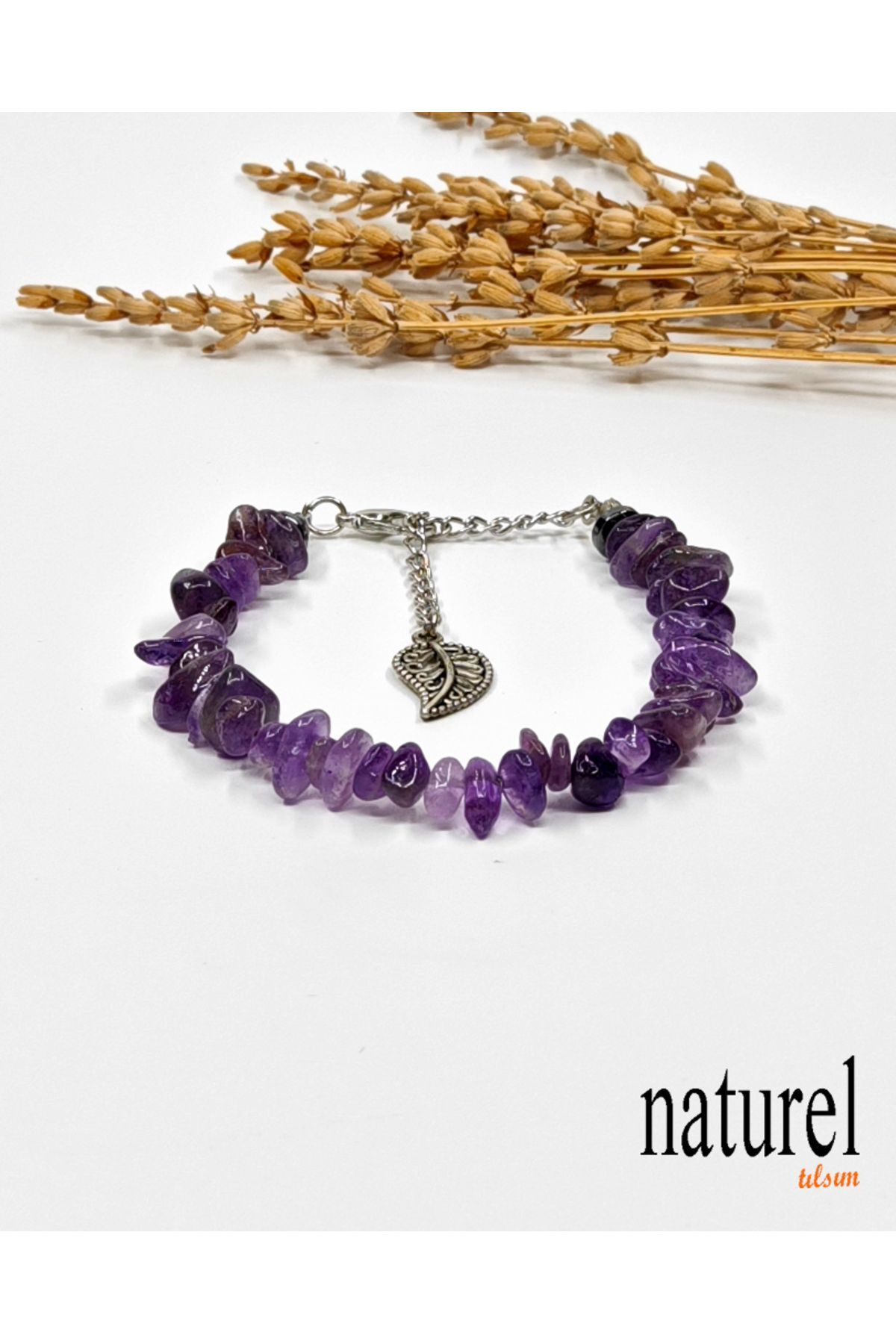 Naturel Tılsım-Amethyst Natural Stone Women's Bracelet - Cherry Natural Stone Gift Bracelet 4