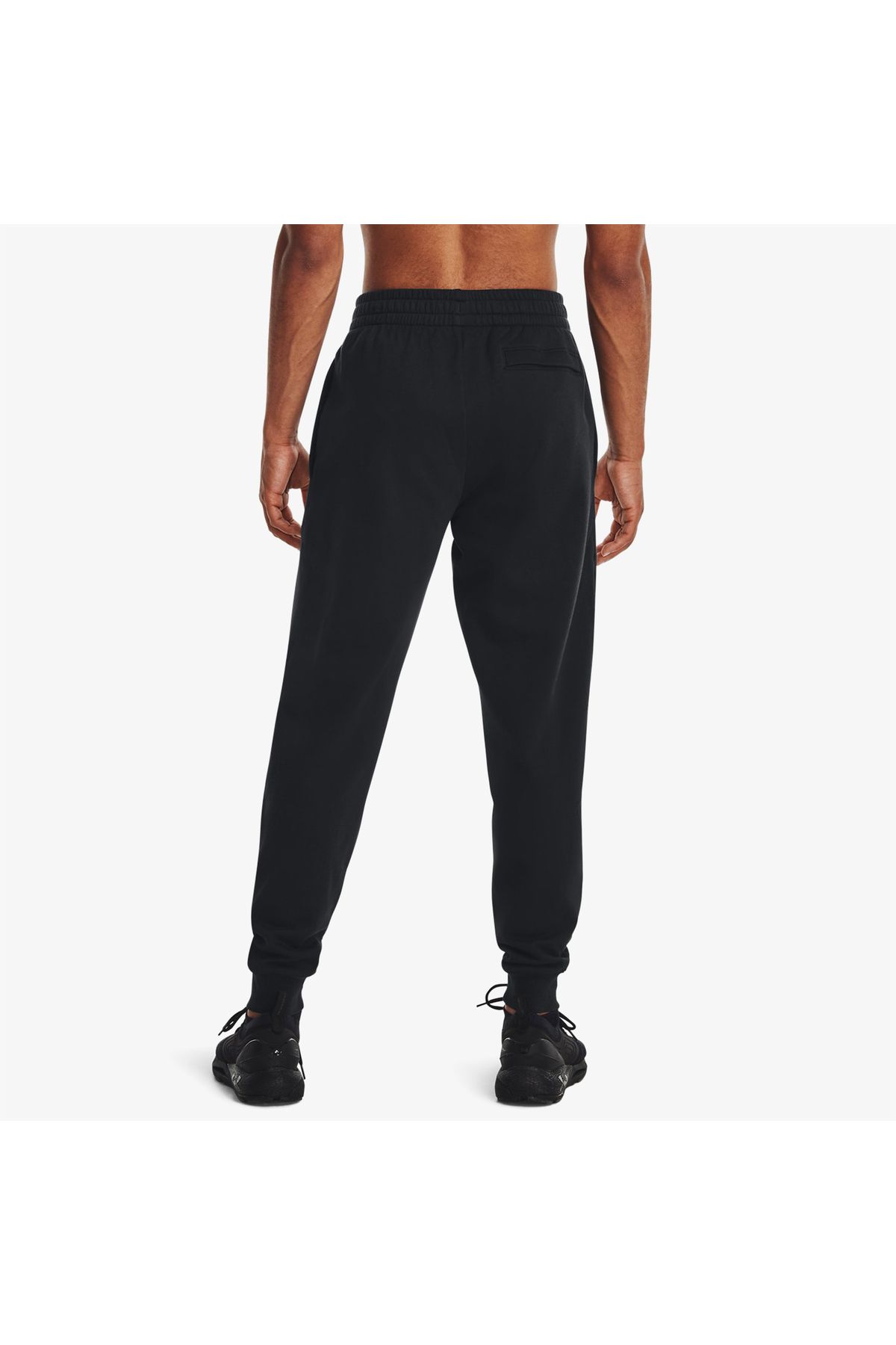 شلوار گرمکن ورزشی مشکی مردانه رقیب UA Fleece Joggers Tracksuit Sixist Six 1379774 001 Under Armour