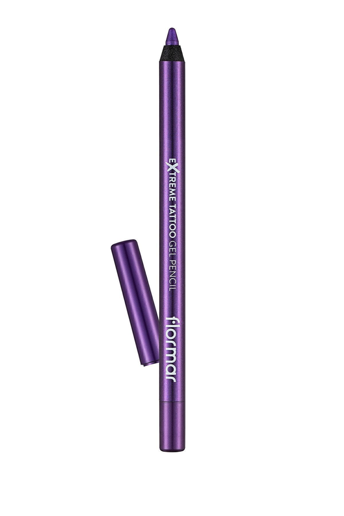 Flormar Işıltılı Kalıcı Göz Kalemi (MOR) - Extreme Tattoo Gel Pencil - 011 Purple Blaze - 8682536041188-2