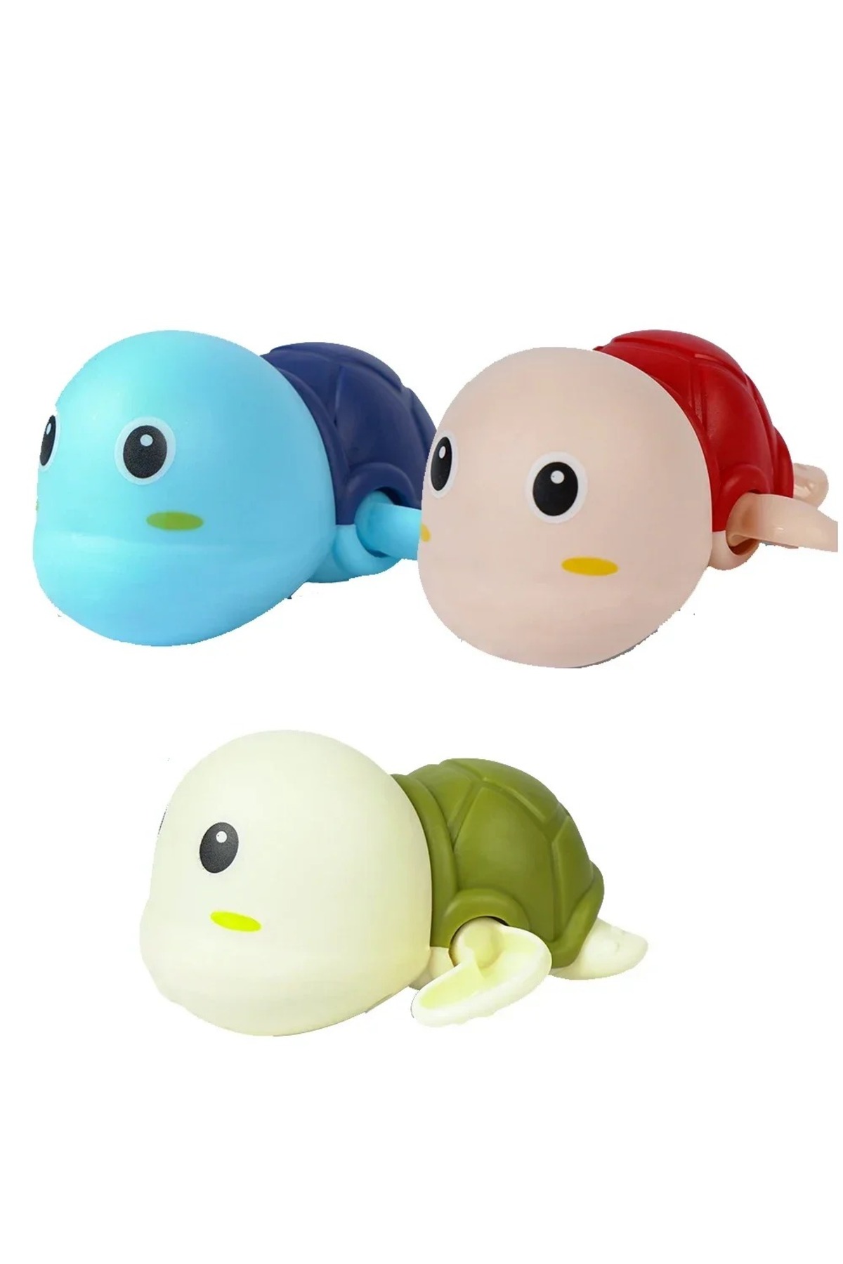 بازی‌های حمام لاک‌پشت بامزه برای نوزادان و کودکان - ۳ تکه