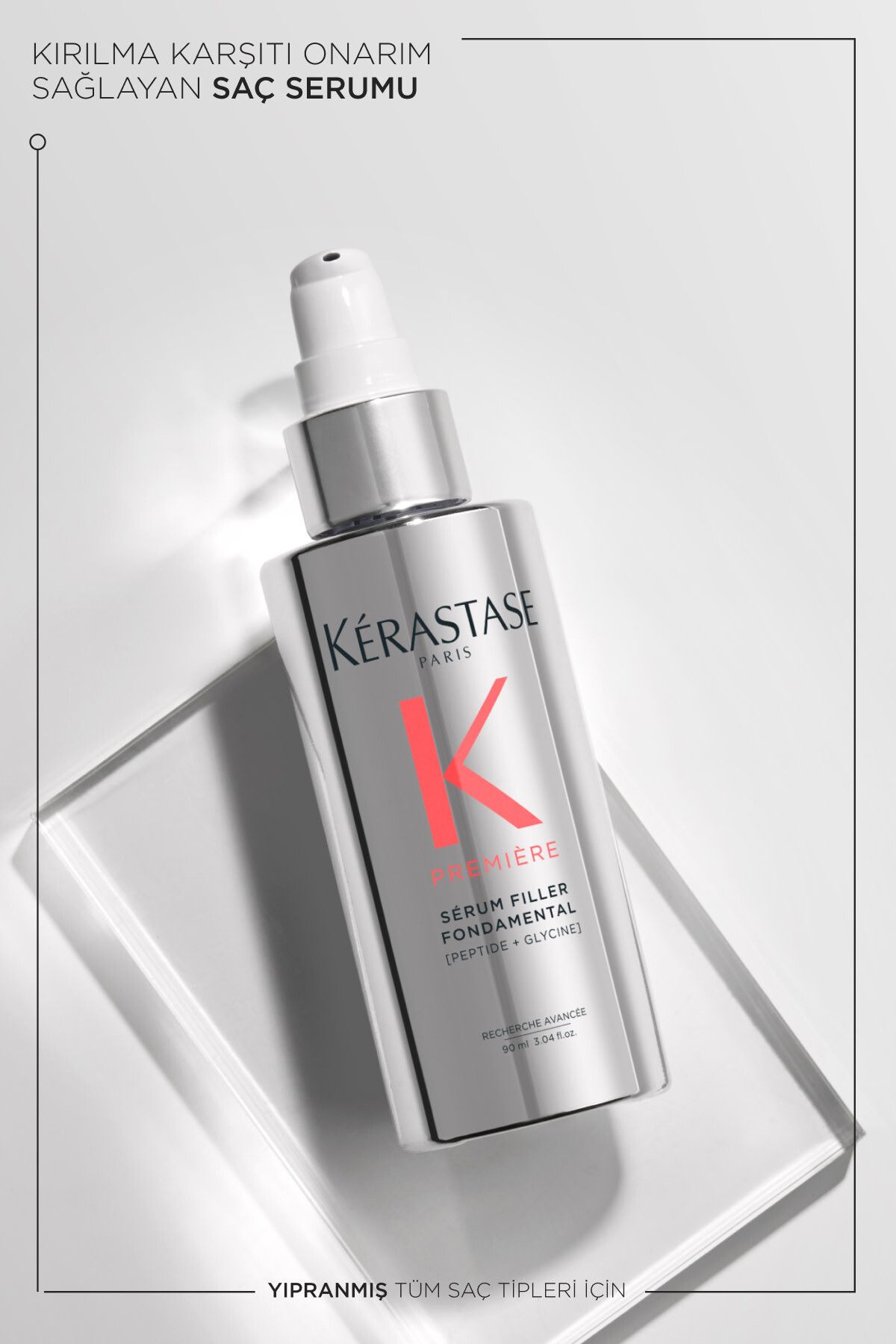 Kerastase Premiere Serum Filler Fondamental Elektriklenme Karşıtı Onarım Sağlayan Saç Serumu 90 ml-3