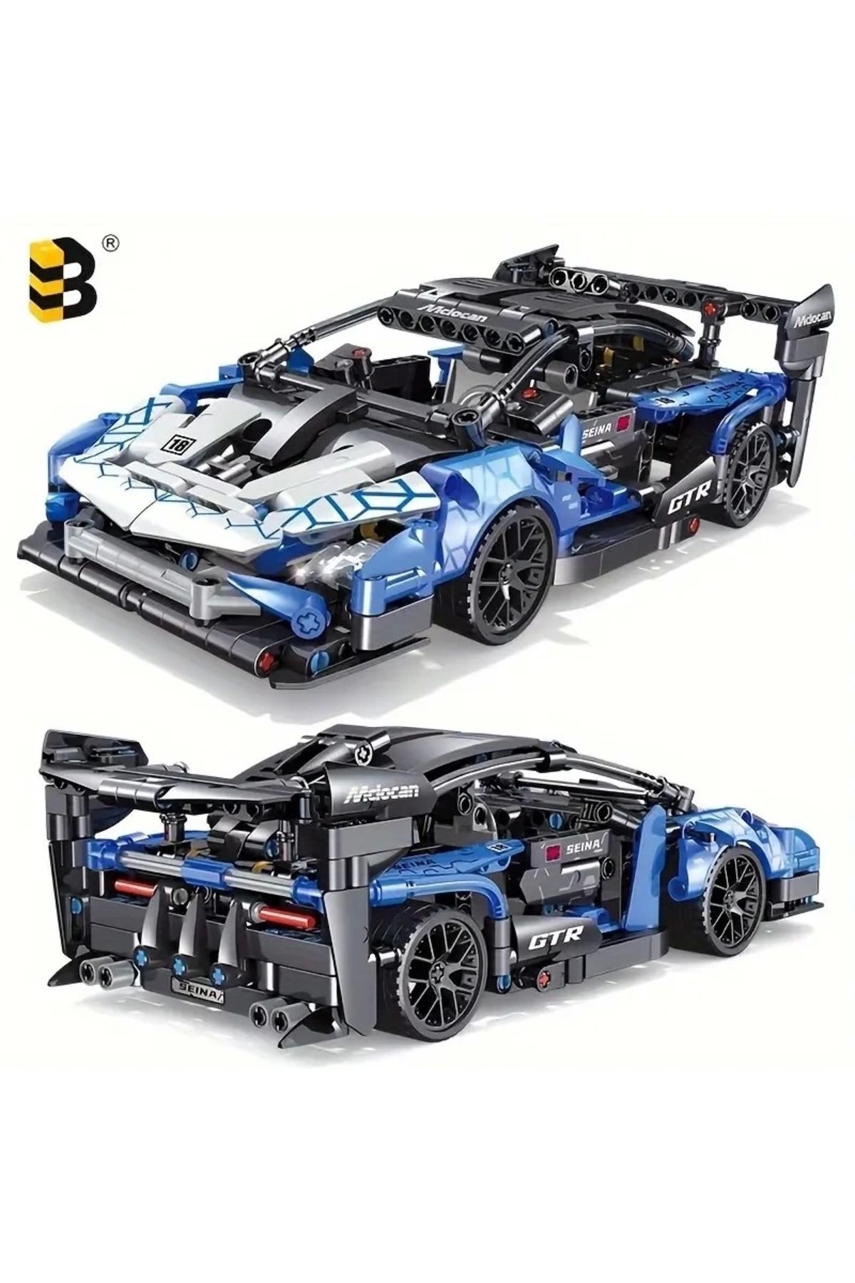 BUILDING BLOCK-Technic Siena 3D Sports Car High-Tech Building Blocks - 548 Pieces, Ages 6+ 4