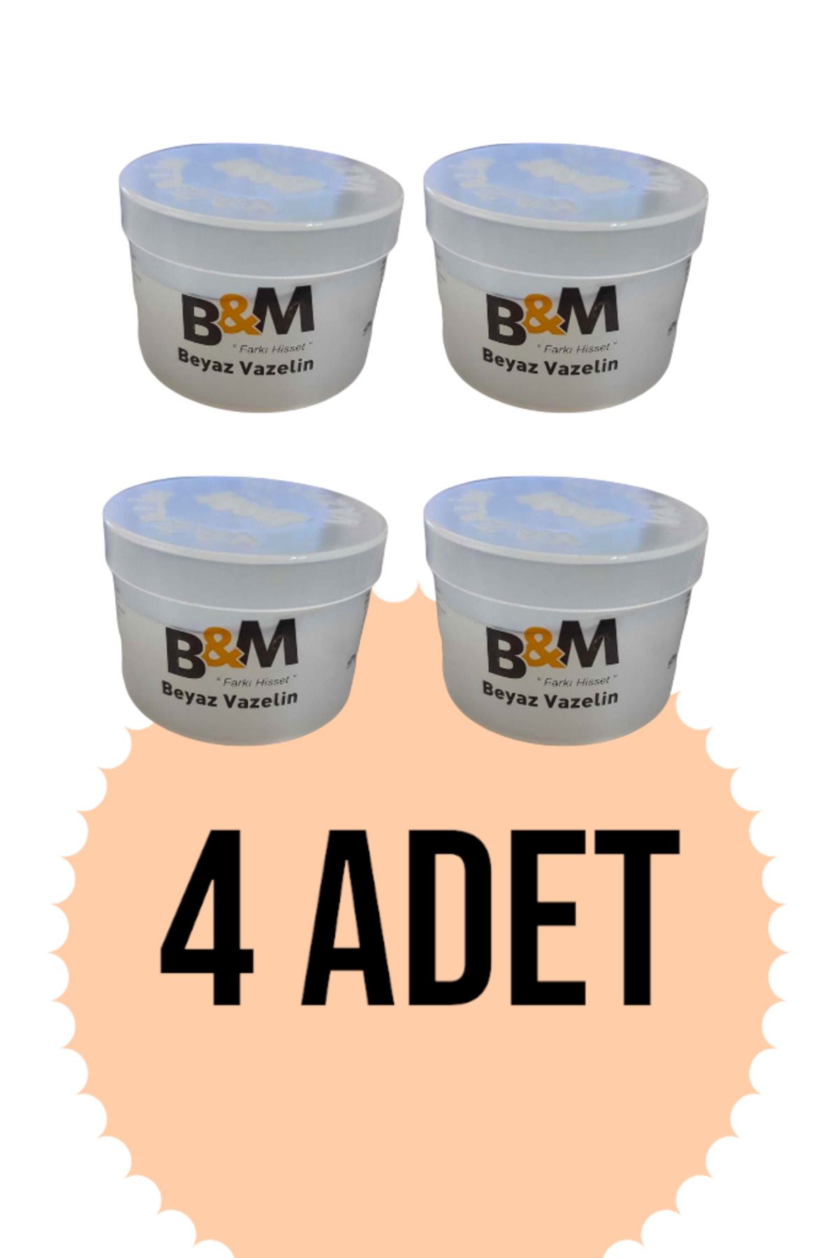 B&M-4 Pieces of Moisturizing Gel Vaseline - 50 ml (200 ml) 1
