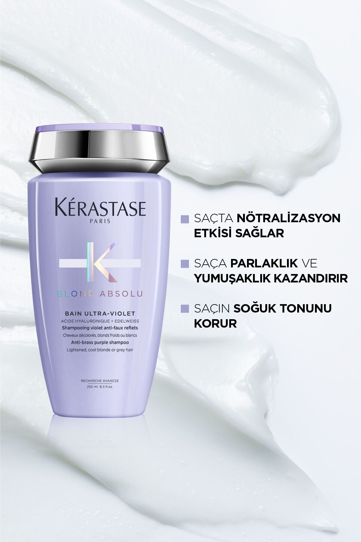 Kerastase Blond Absolu Bain Ultra-violet Turuncu Yansımaları Nötralize Eden Şampuan 250 ml-3