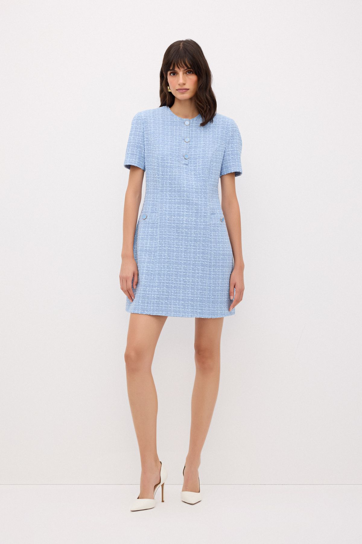 adL-Short Sleeve Tweed Dress 8