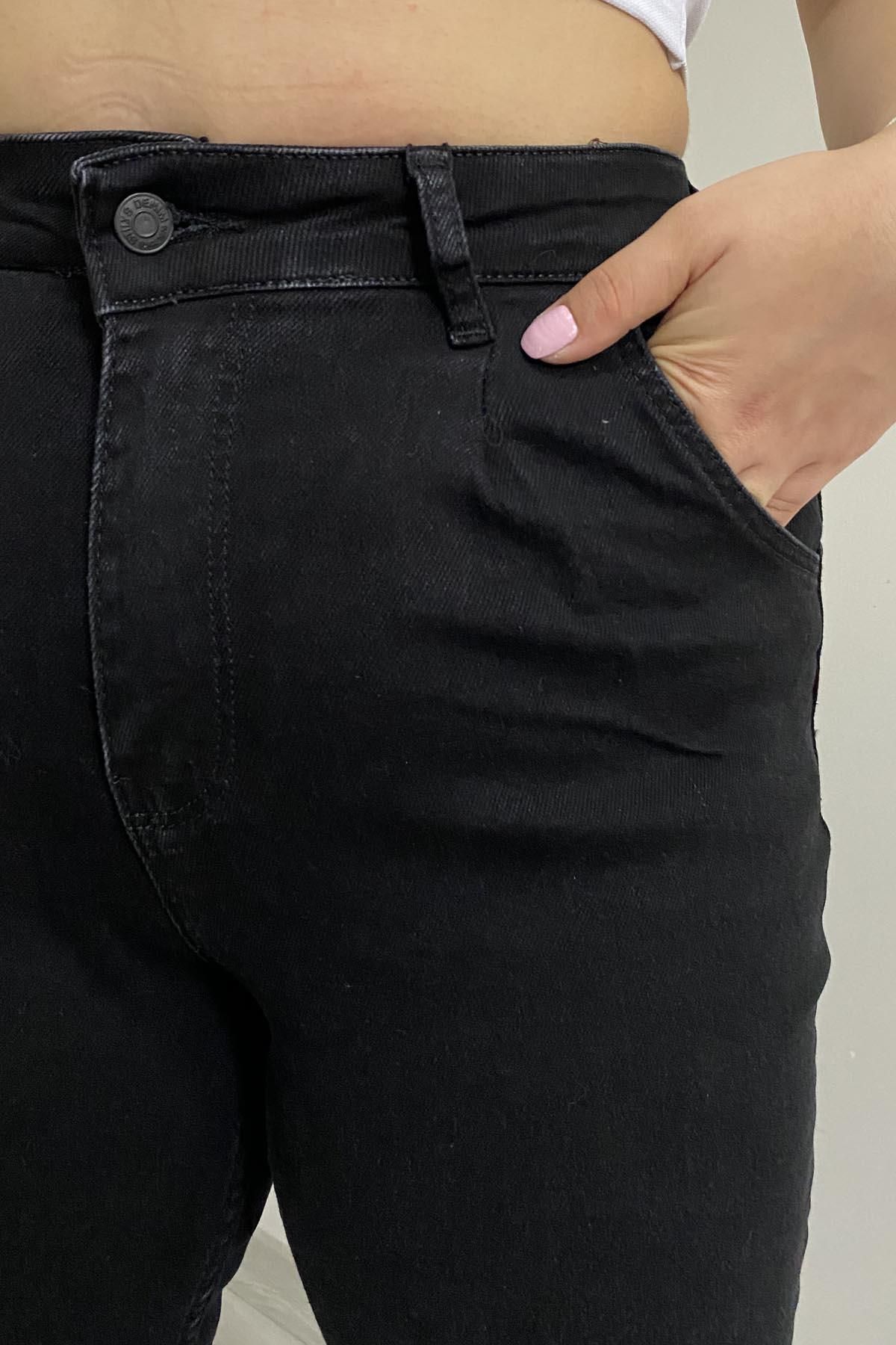İstangül Butik-Full Lycra Large Size Jeans with Cuffs 6