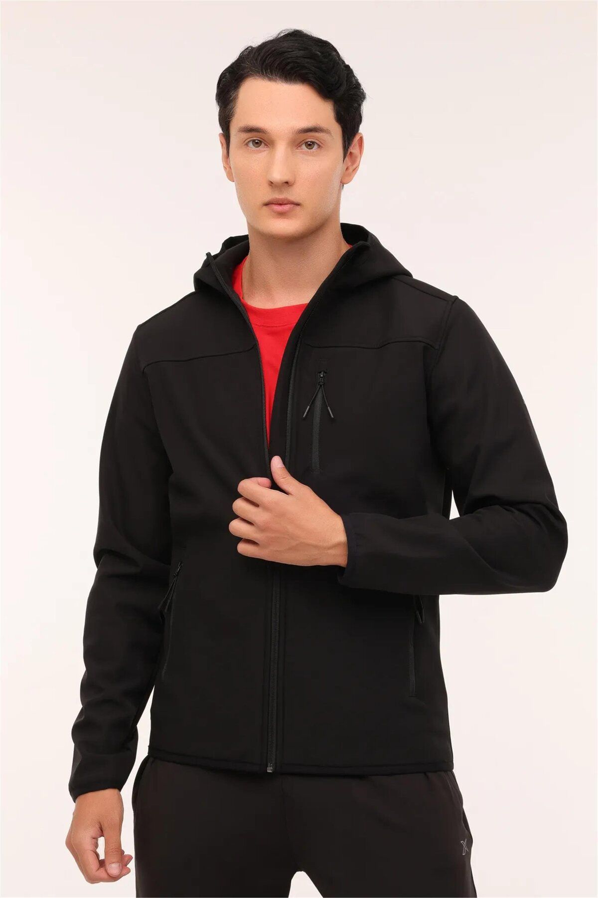 Kinetix-4W 4Pr Black Men's Softshell Coat and Softshell 4Pr Black Men's Trails 2