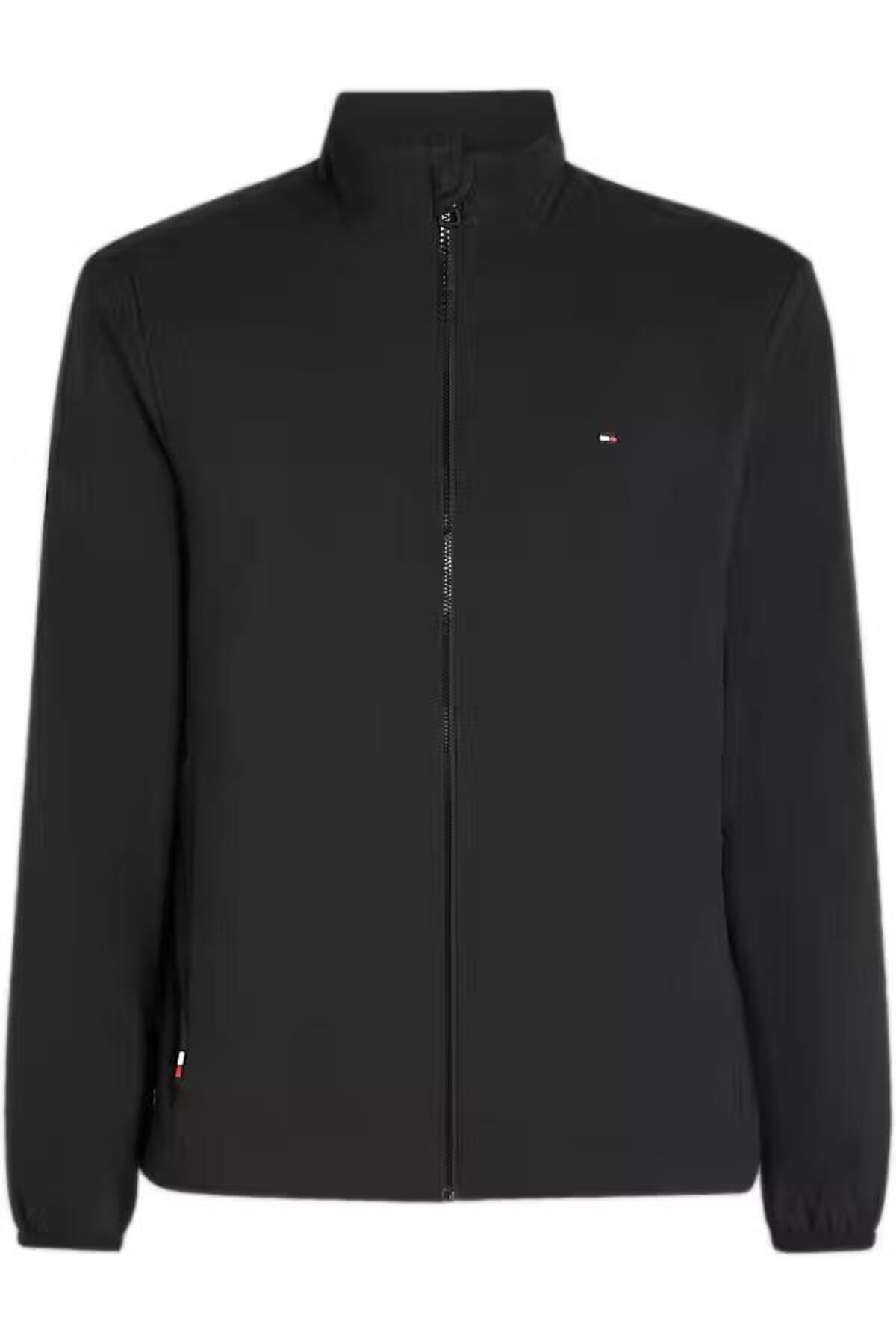 تامی هیلفیگر ژاکت مردانه آستین بلند مشکی طرح دار با لوگو