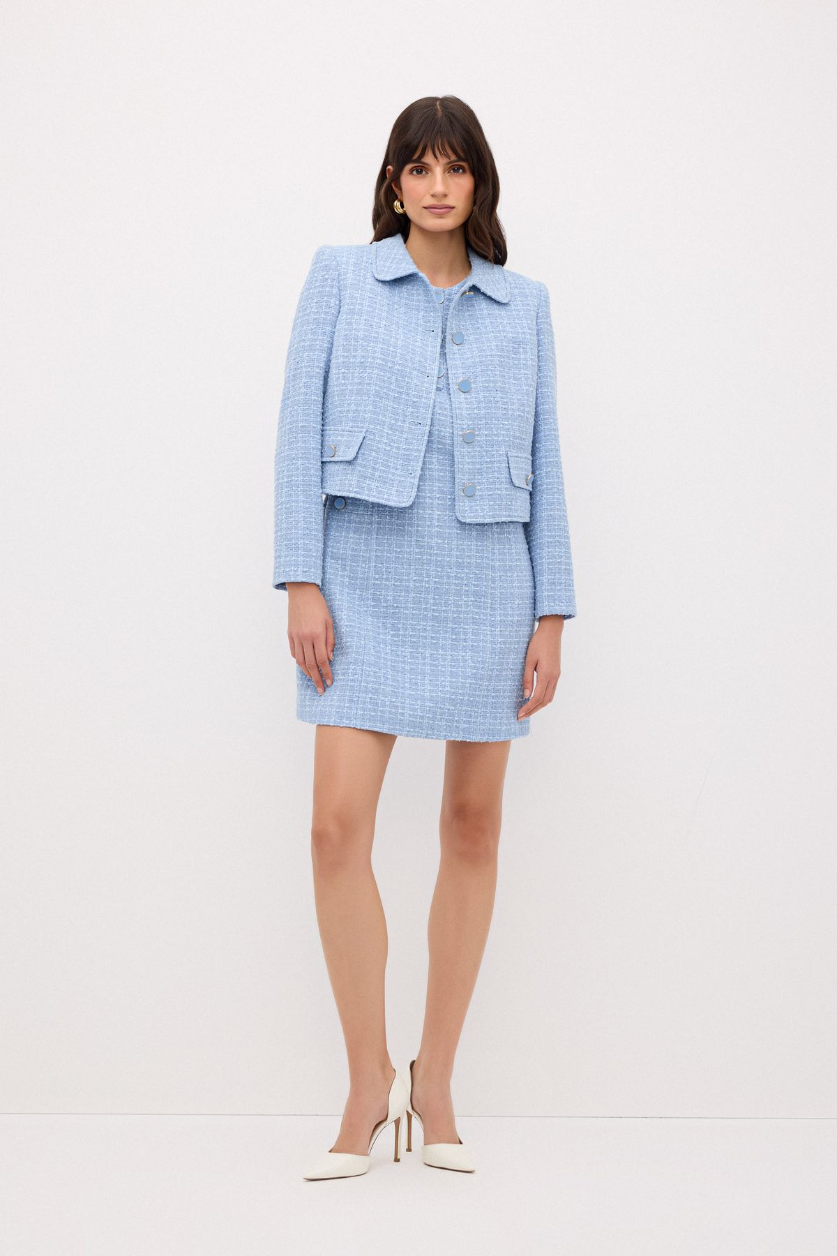 adL-Short Sleeve Tweed Dress 5