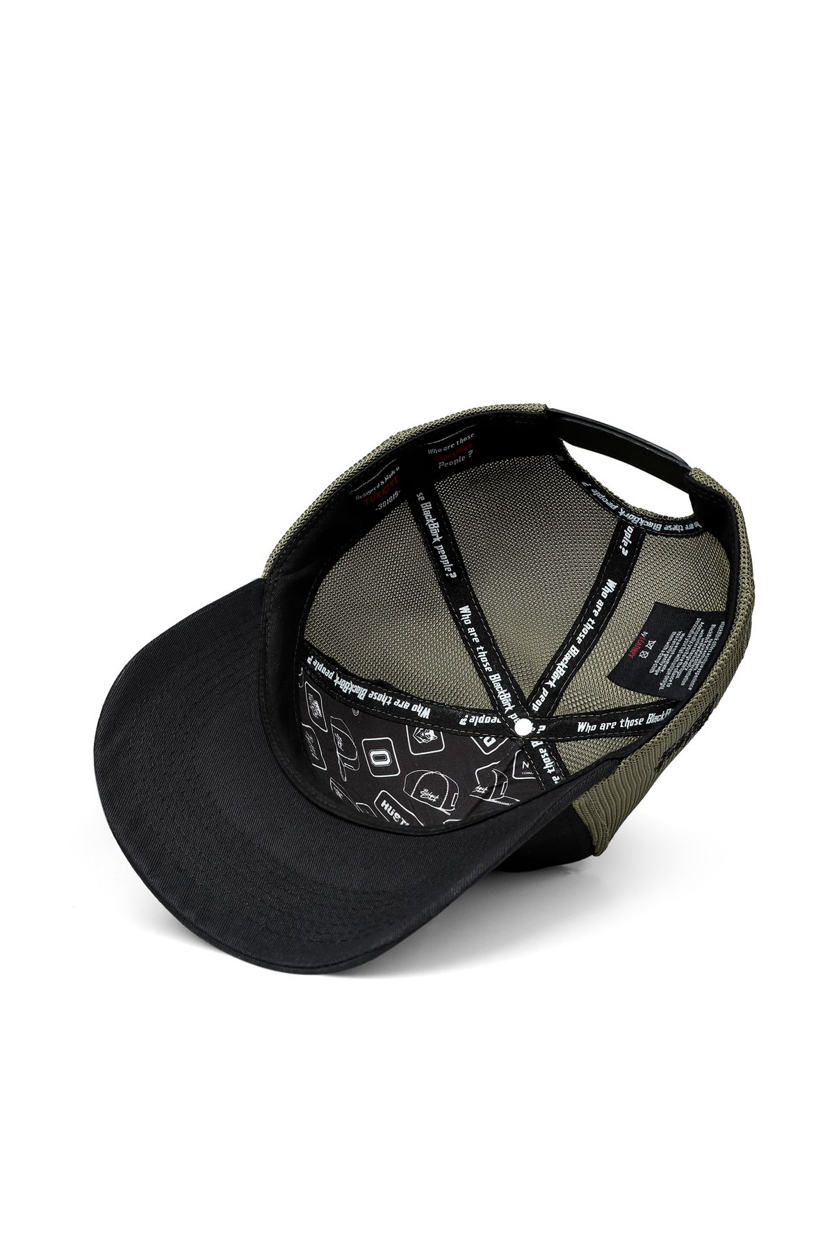 BlackBörk-V1 Trucker Fox 3Bs Unisex Black-Khaki Hat 3