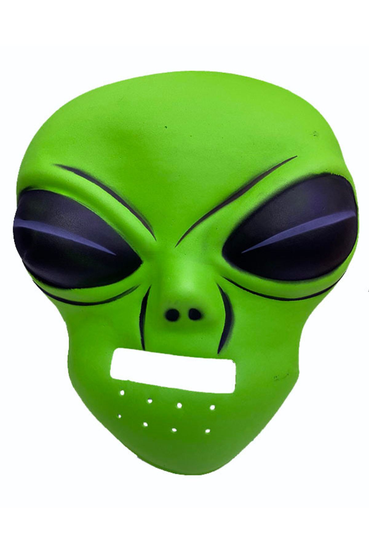 NERM Ghoulish Productions Green Alien Mask 45x30 cm ( UZAYLI )