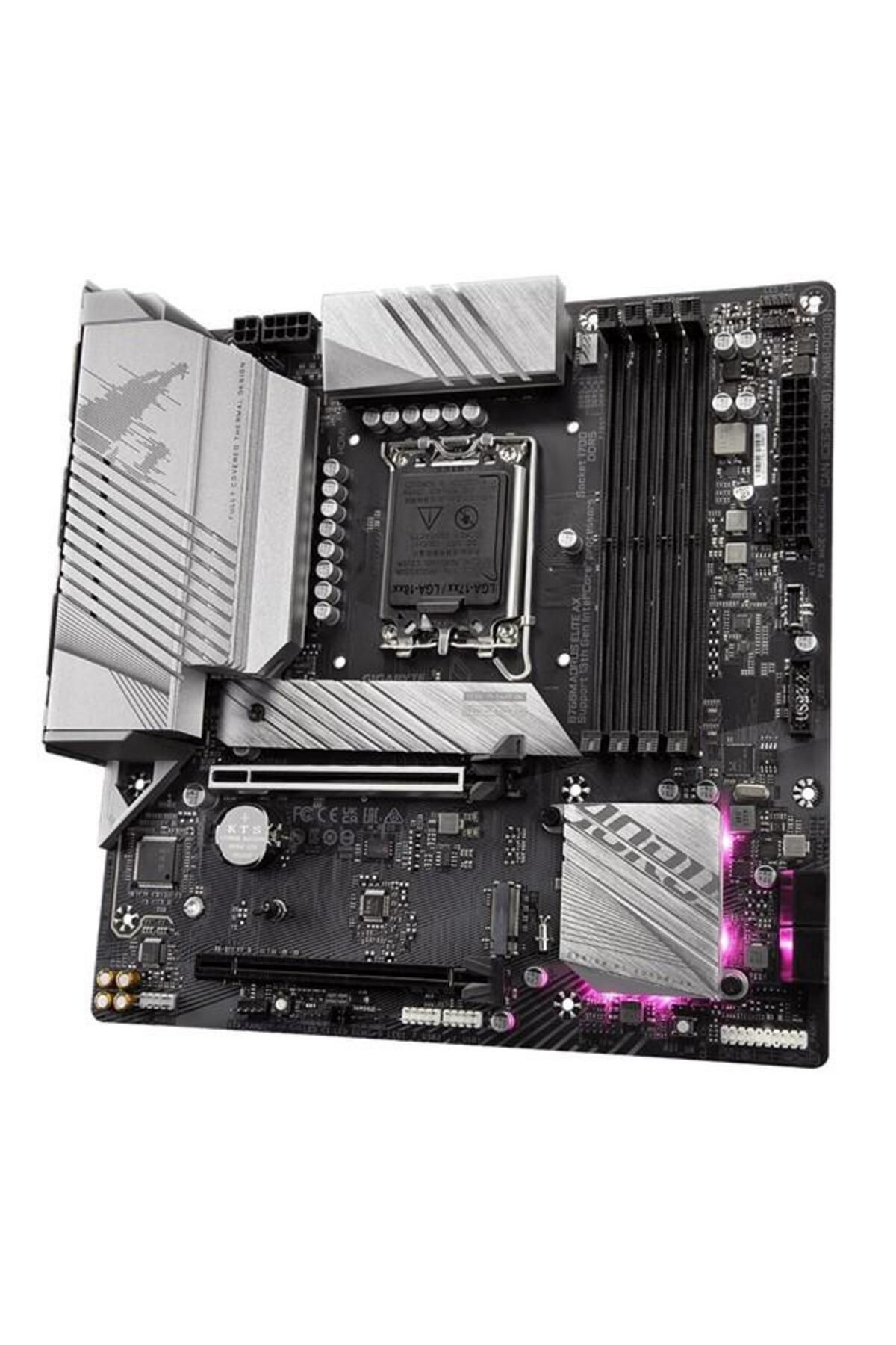 Gigabyte-Aorus Elite Ax B760m - WiFi-6e DDR5 HDMI DP PCiE 16x V5.0 1700p MatX Motherboard 4