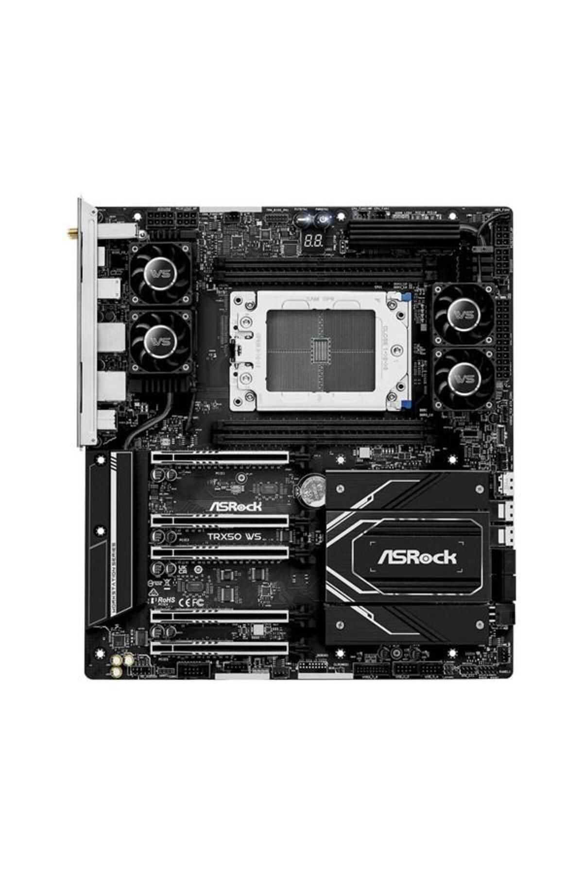 ASROCK-Trx50 Wifi-6e Ws Ecc Ddr5 10-gbe Lan PCIE 5.0 Str50 Atx 2