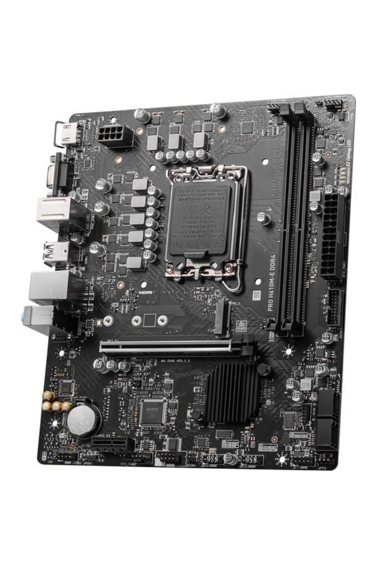 MSI-Pro H610M-E Ddr4 M2 Pcie Nvme HDMI Pcie 16X V4.0 1700P Matx - Pc Peripheral Device 4