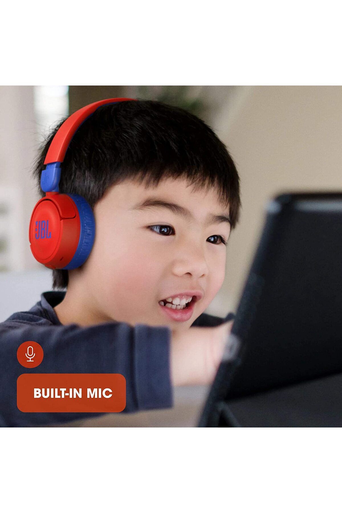 JBL Jr310 Kırmızı Kablolu Kulak Üstü Çocuk Kulaklığı-7