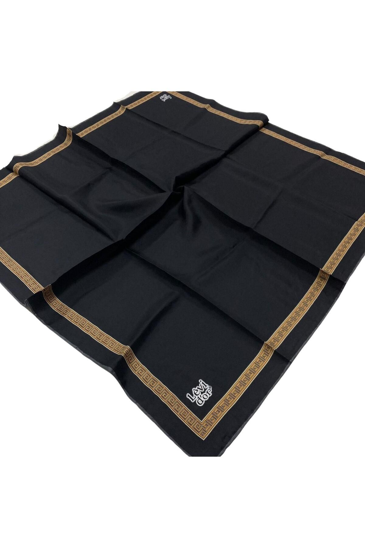 روسری چند رنگ سیاه و سفید Tivil Ipek 25663 Levidor