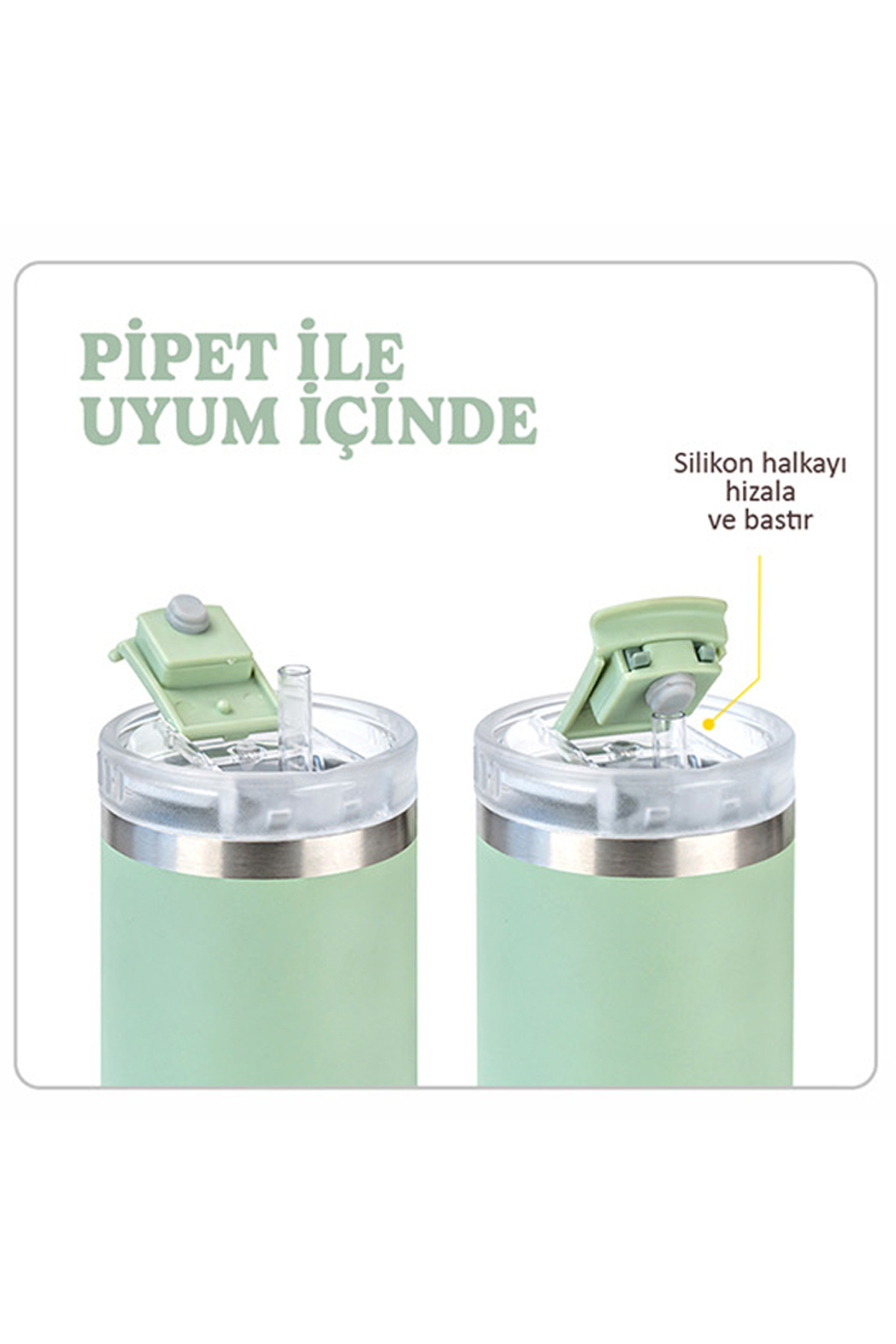 Tyeso QQ Termos Sızdırmaz Pipetli Çift Duvarlı Vakumlu 1200ML Mor fotoğrafı 4 (önizleme)
