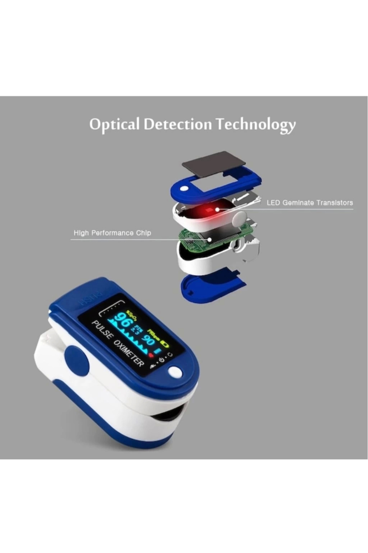 Epilons Mini Parmak Ucu Nabız Ölçer - Kan Oksijen Monitörü fotoğrafı 7 (önizleme)