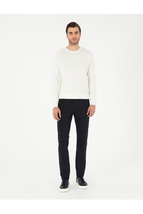 Pierre Cardin Lacivert Slim Fit Basic Kanvas Pantolon 50292522-VR033