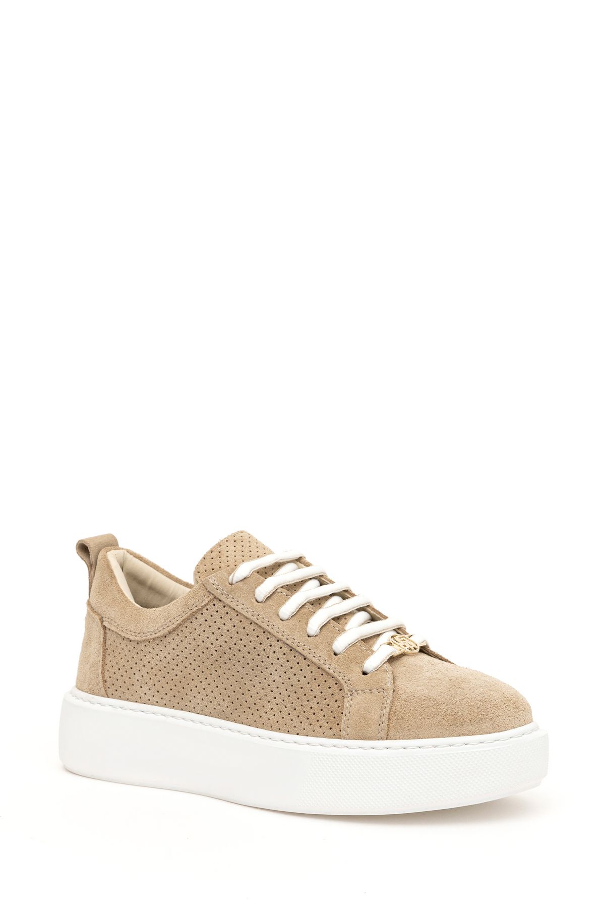 اسنیکر نود زنانه کفش ورزشی بژ VR011 اورجینال U.S. Polo Assn.