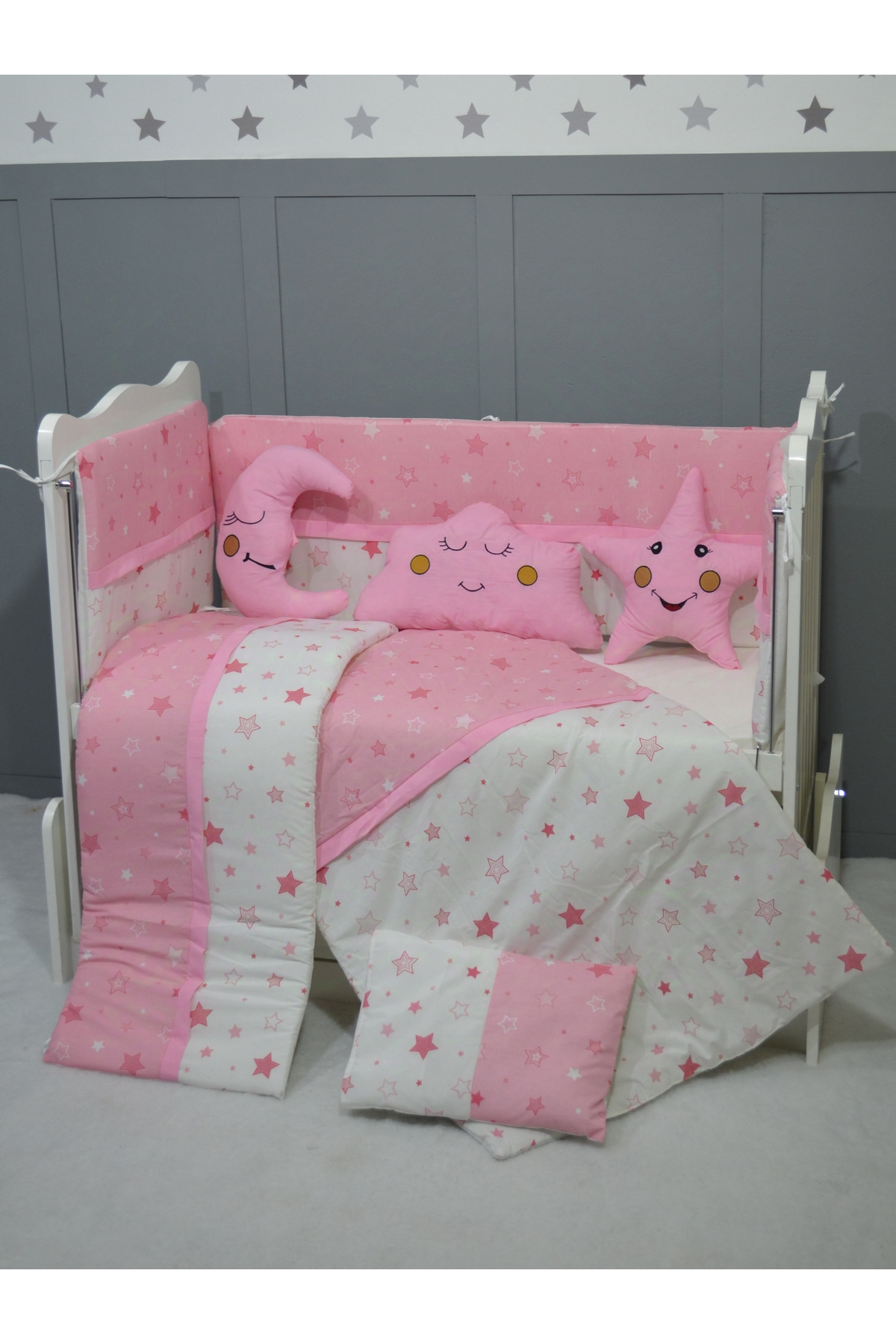 FISTIK BEBE 60x120 12 Parça Cibinlikli Bebek Uyku Seti fotoğrafı 3 (önizleme)