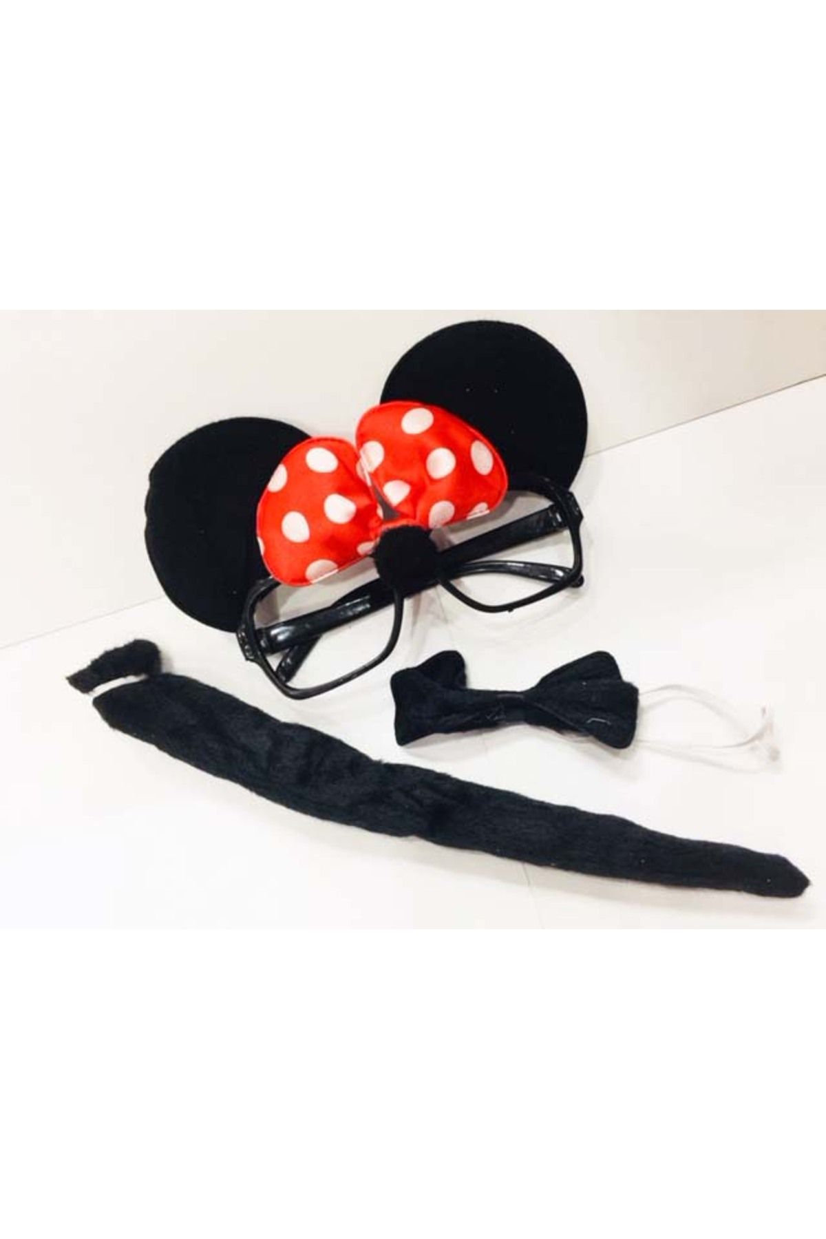 colezium-Minnie Mouse Goggles and Bow Tie Tail Set 1