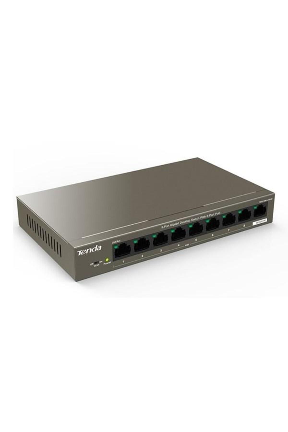 Tenda 8port 102w FULL PoE TEG1109P-8-102W GIGABIT Yönetilemez Switch Masaüstü