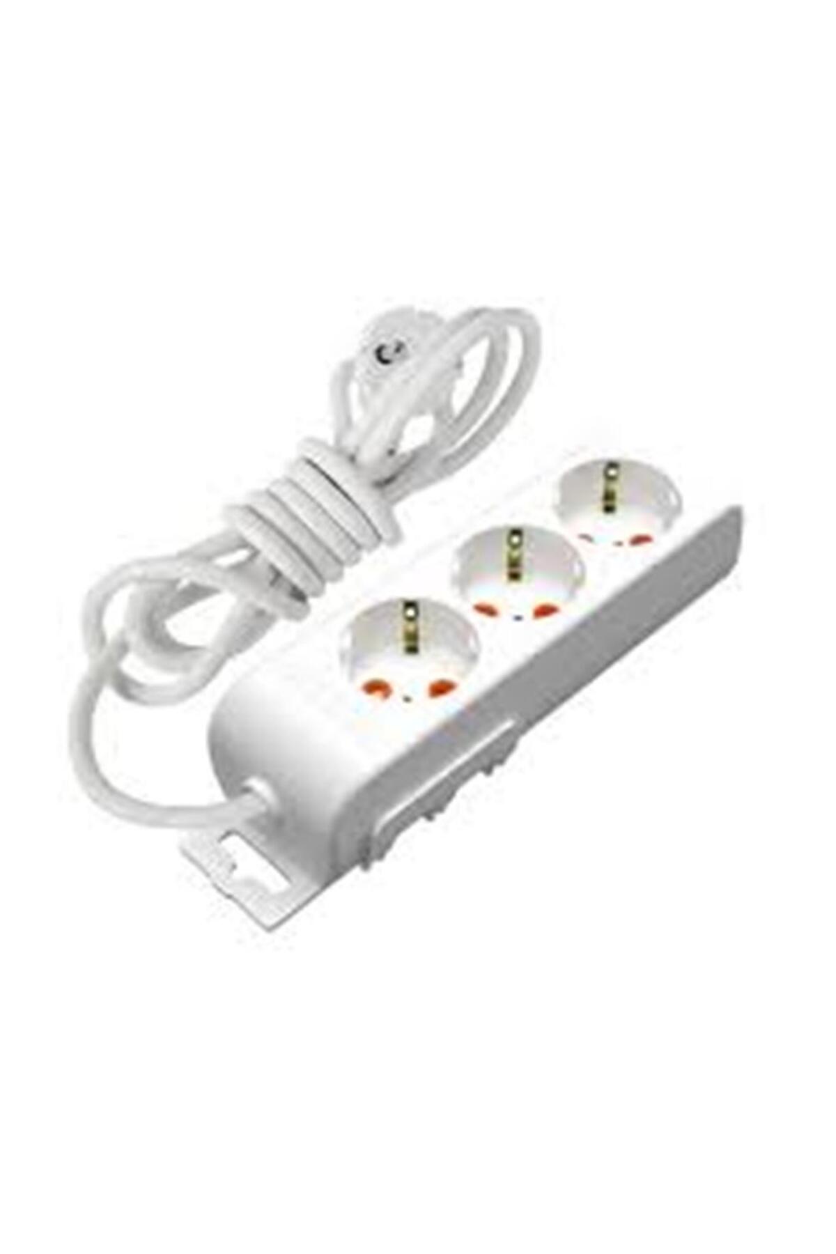 Rı-Tech 3lü 2mt Topraklı Grup Priz (001 175 310002 02 00)