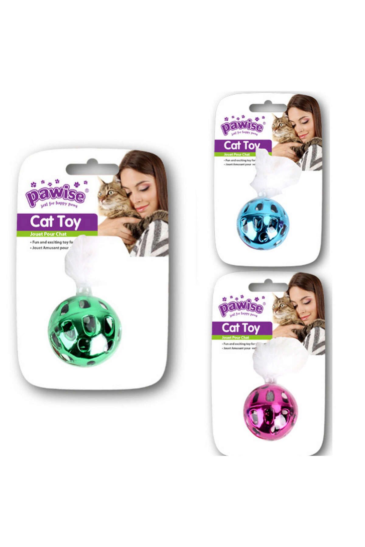 Pawise Metalik Top Kedi Oyuncağı DSDRN