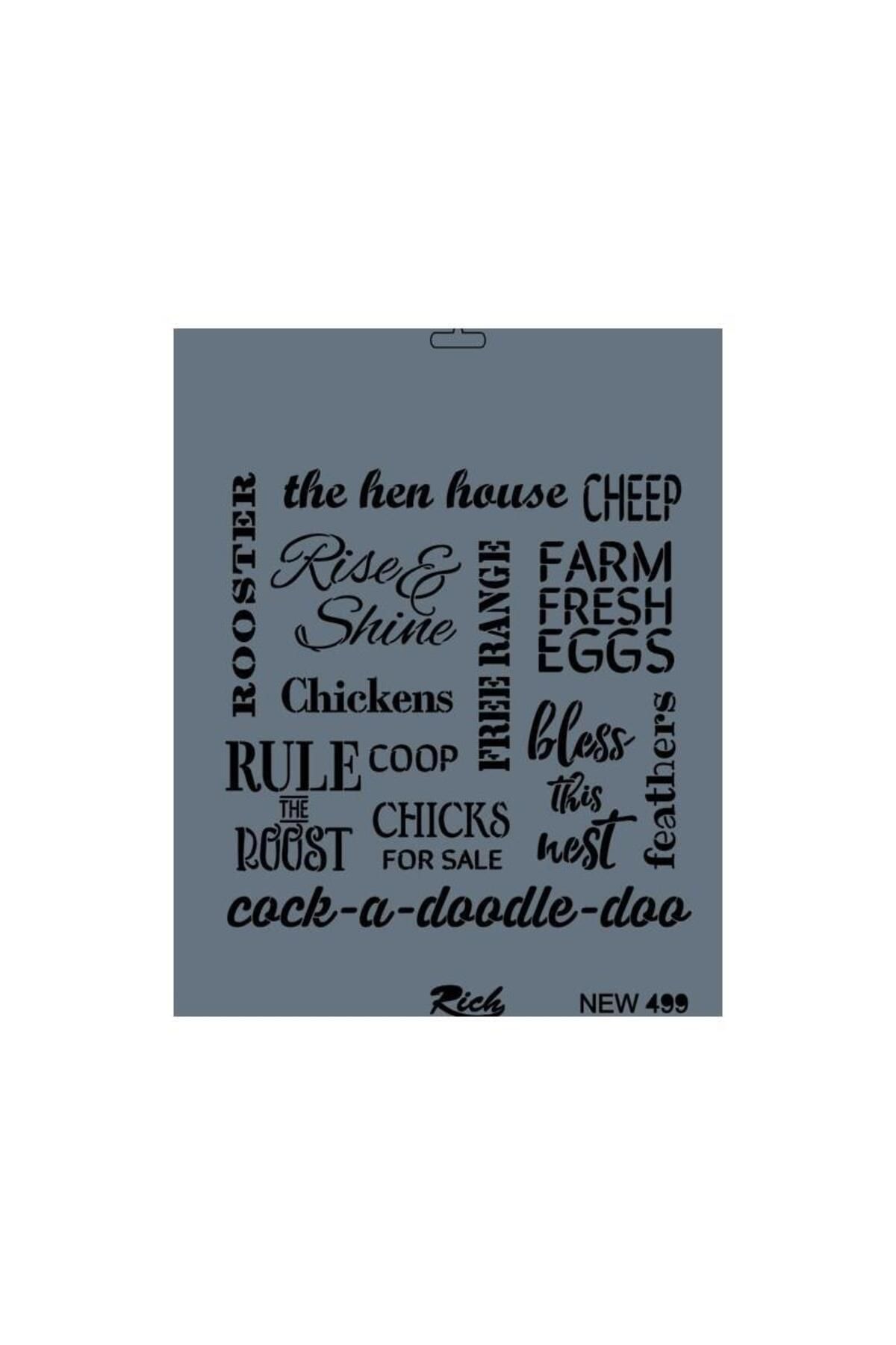 molli Rich New Seri N-499 Stencil 35x25 cm