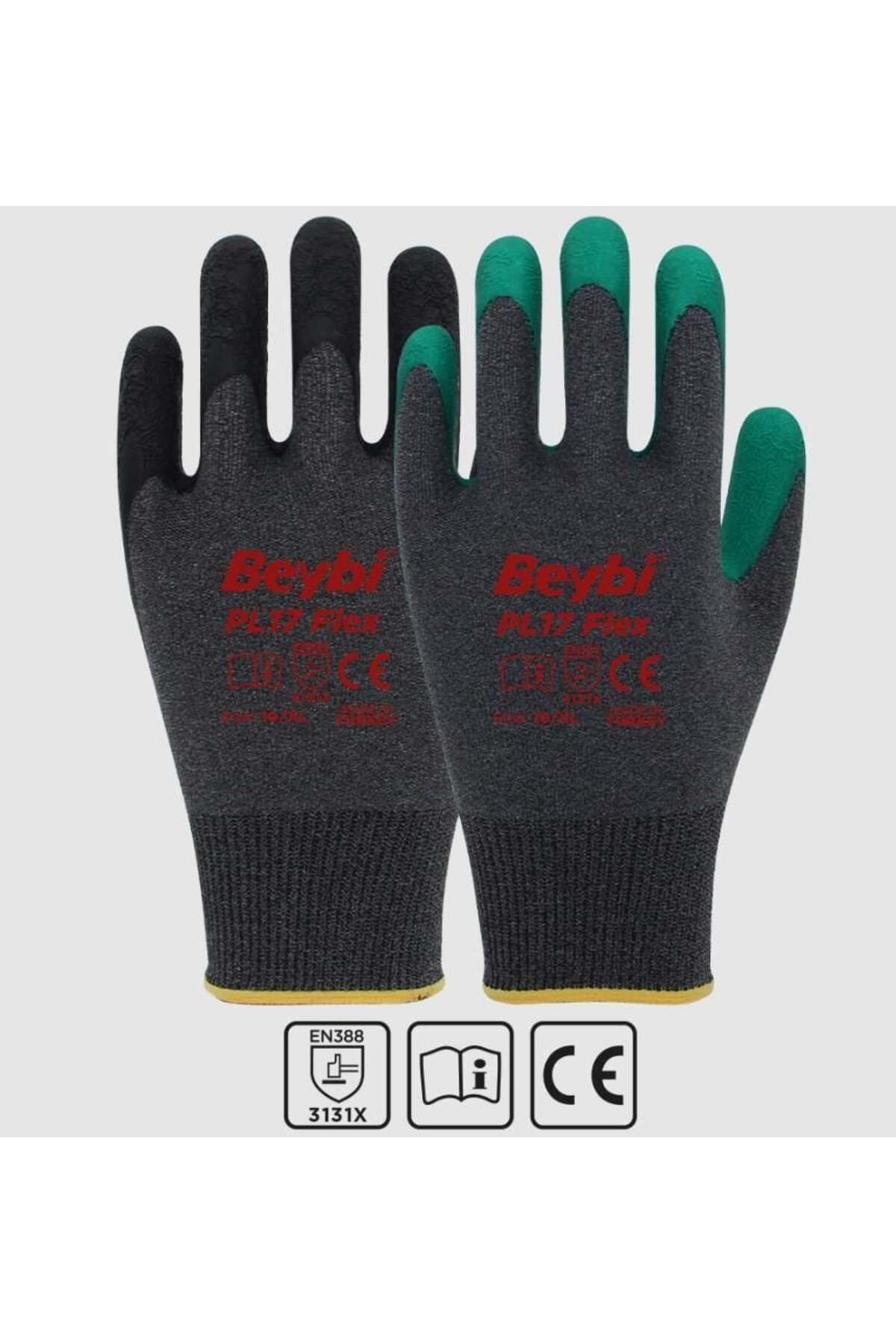 Berselya Underwear&Accessories Beybi PL17 Flex Likralı İpten Örme Lateks Eldiven NO:9