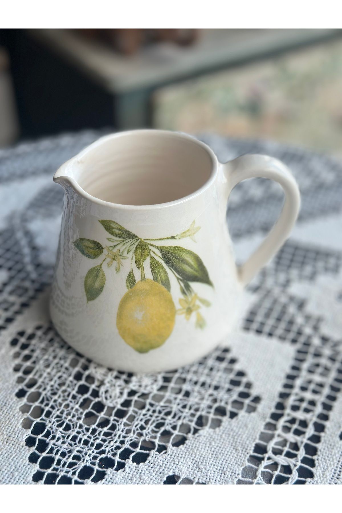 Baykuşca Limonlu Küçük Demlik, Sütlük, Sosluk, Teapot, Lemon Pitcher, Custom Handmade