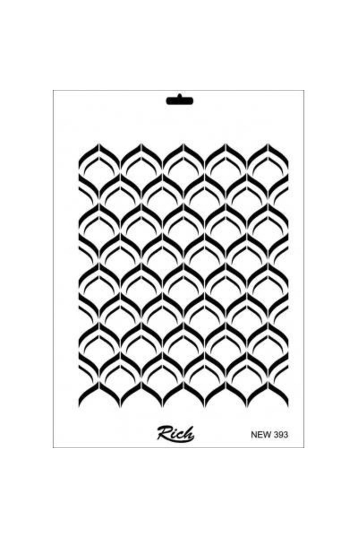 Angoravi Rich New Seri N-393 Stencil 35x25 cm