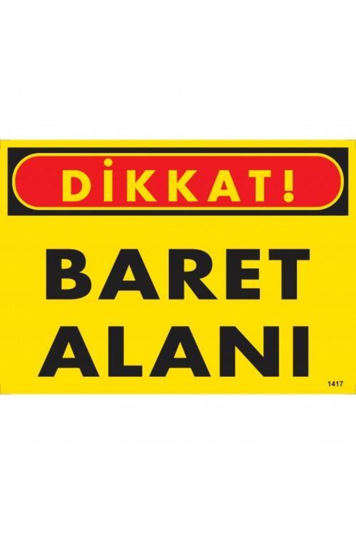 BilfolD Dikkat Baret Alanı Uyarı Levhası 25x35 KOD:1417