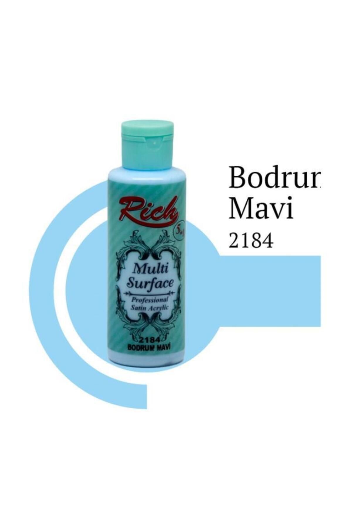 mikudesign Rich Multi Surface 2184 Bodrum Mavi Akrilik Boya 120 cc