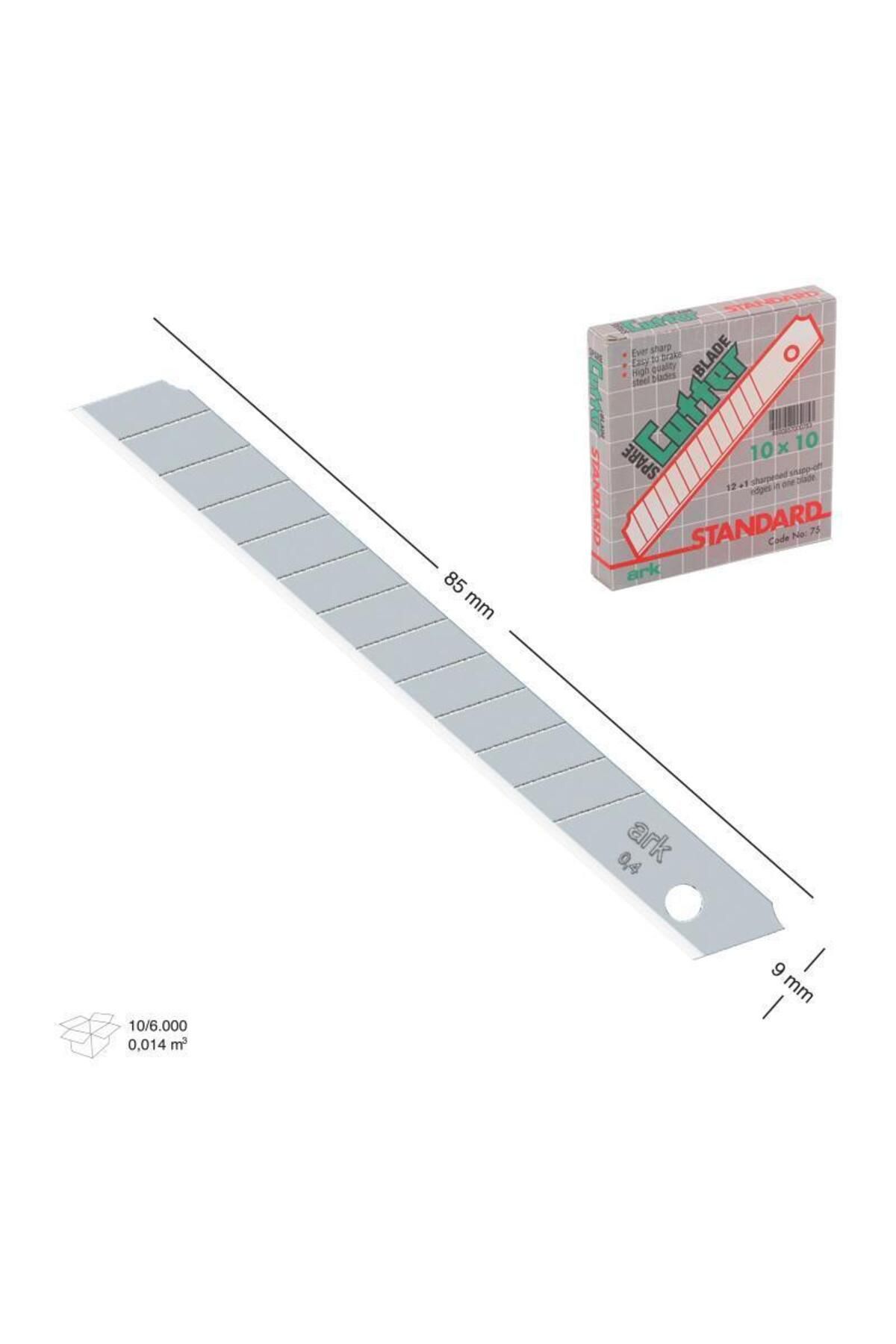 antselya Maket Bıçağı Yedek Bıçağı 80X9 mm İnce Yedek 10 Adet