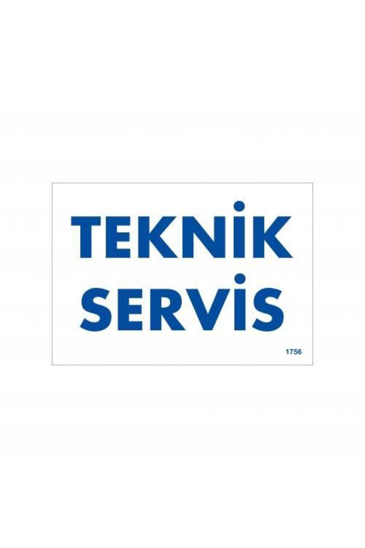 BilfolD Teknik Servis Uyarı Levhası 17,5x25 KOD:1756