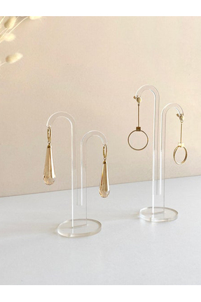 GİZEM SHOP 3'lü Set Küpe Standı, Pleksi Organizer, Tezgah Standı, Takı Çekim ...