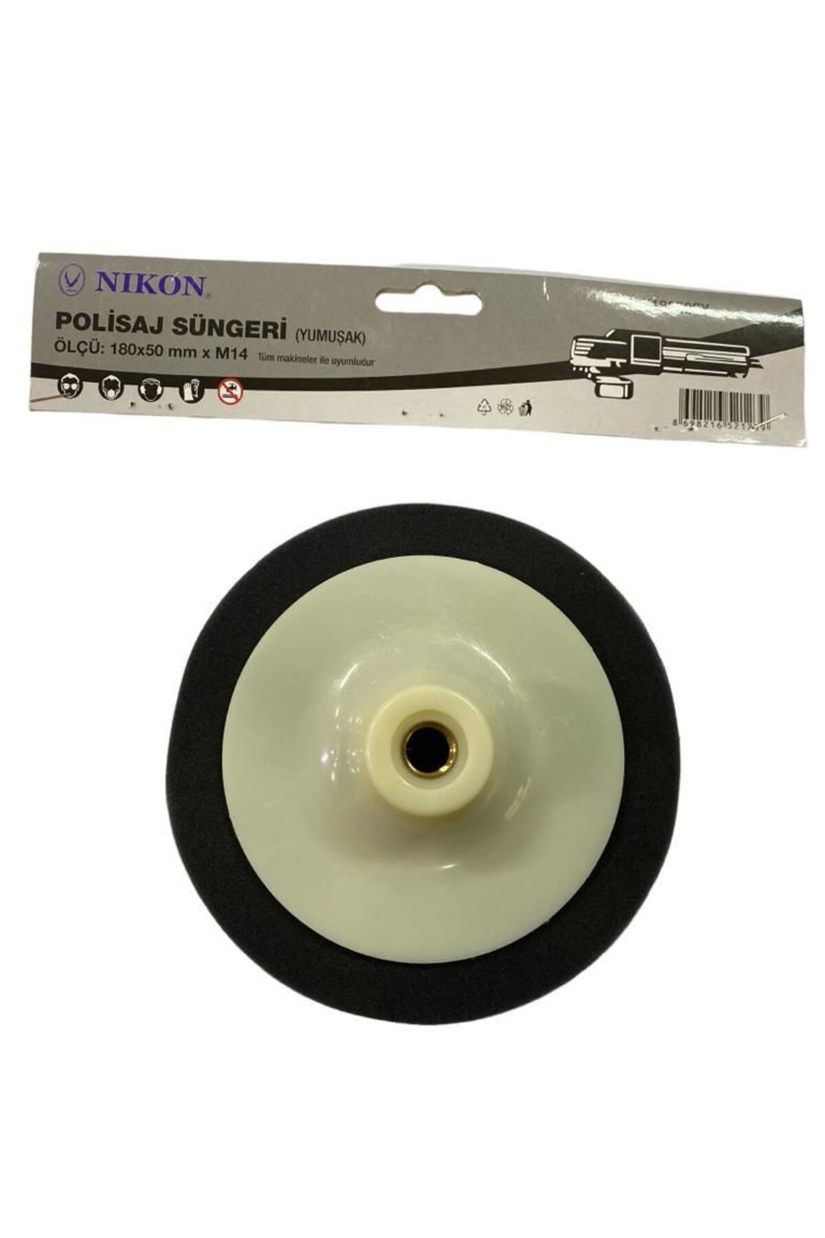 NERM Nikon 18050SY Polisaj Süngeri 180 mm Uyumlu Siyah Yumuşak