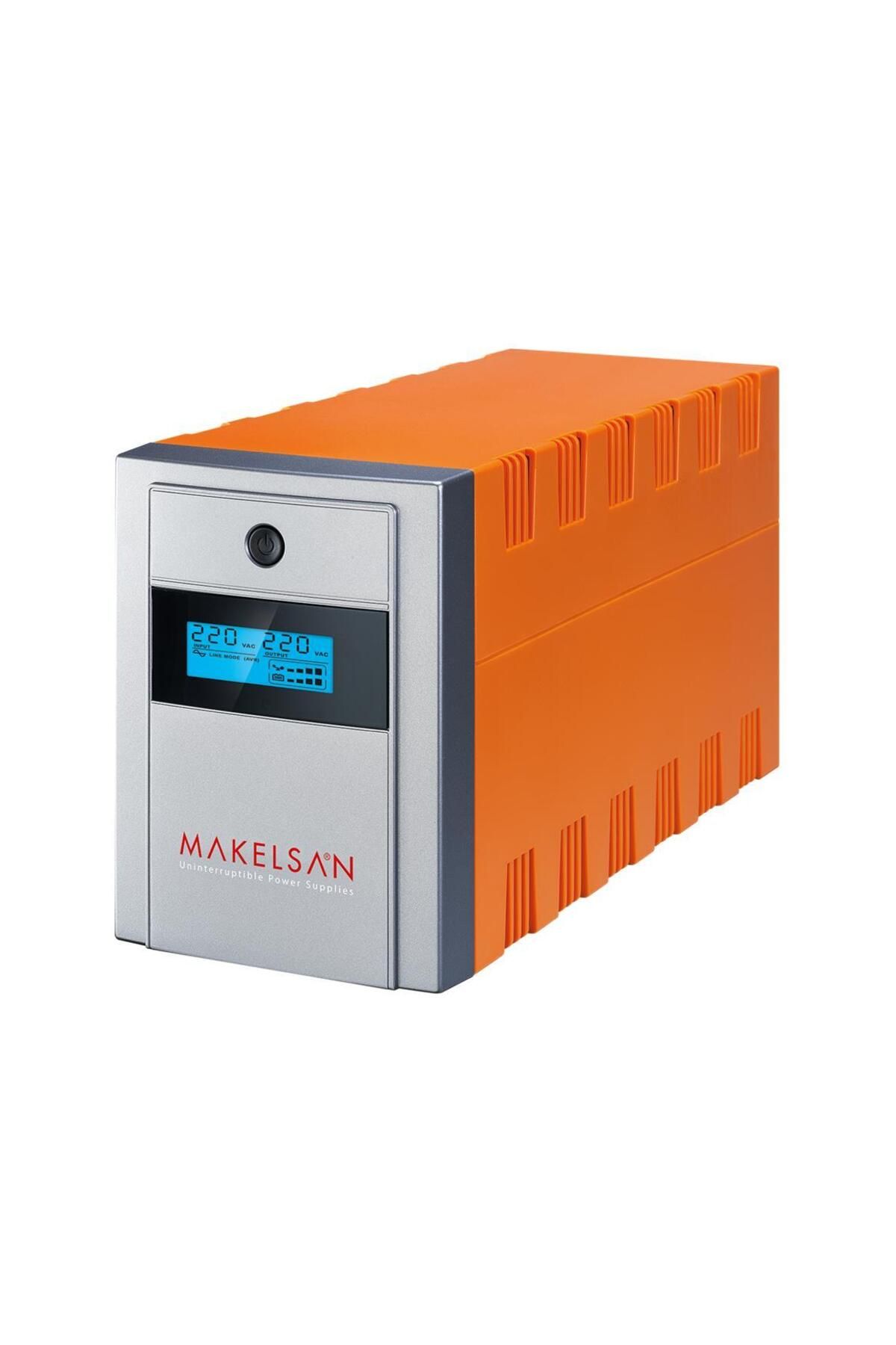 MAKELSAN Lion 1200 Va Line Interactive Lcd Ekran 2-7ah Akü